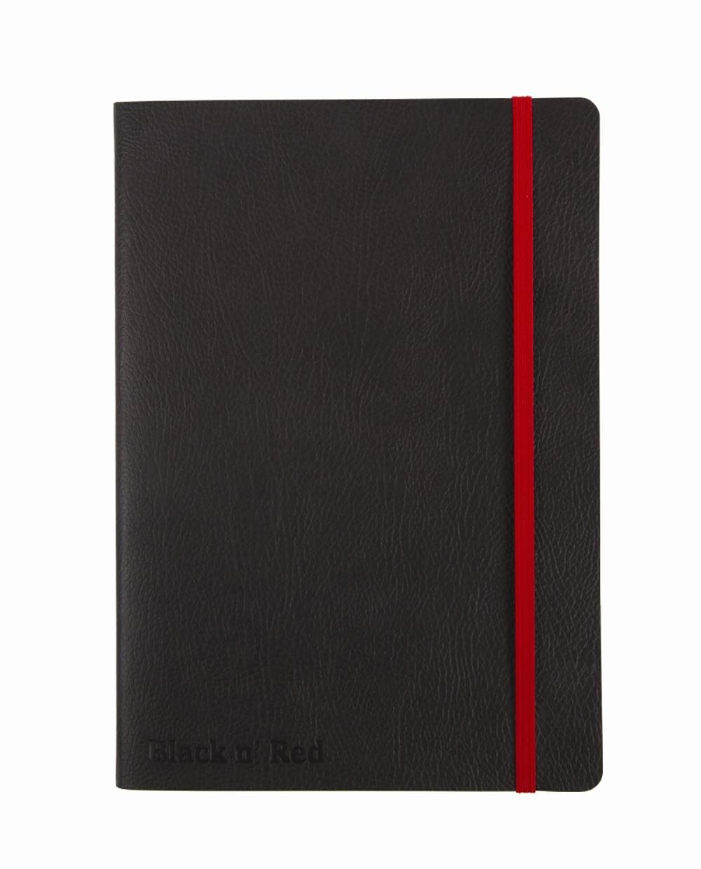 OXFORD Black n´Red Journal A5, 72 listov, linkovaný, ohybné dosky