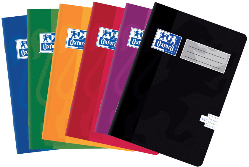 OXFORD A4 465, štvorčekovaný, 60 listov, náhodná farba (1 ks)
