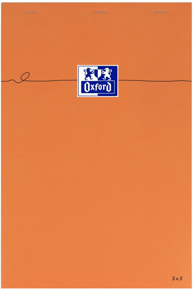 OXFORD Orange A4 80 listov, štvorčekový