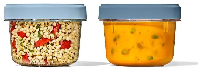OXO Skrutkovacie stohovateľné nádoby na potraviny 0,592 l 2 ks