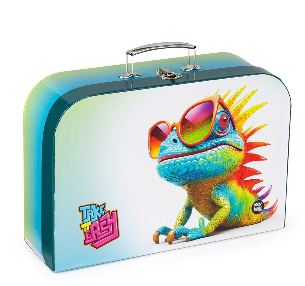 Oxybag Kufrík lamino 34 cm Chameleón