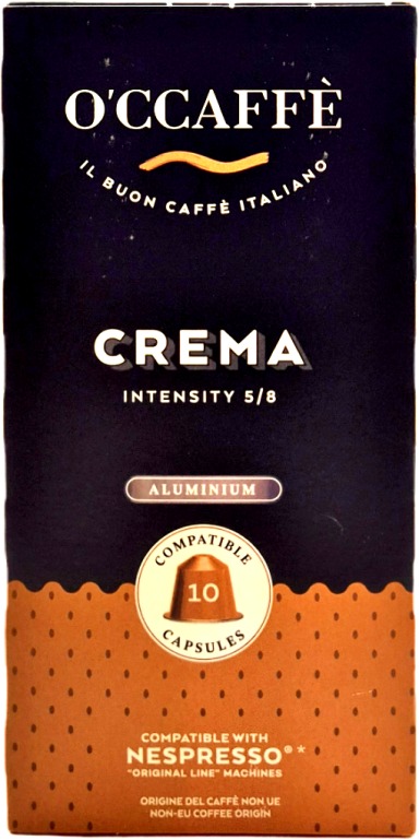 O'Ccaffé Crema hliník 10 porcií – kompatibilné s kávovarmi Nespresso®
