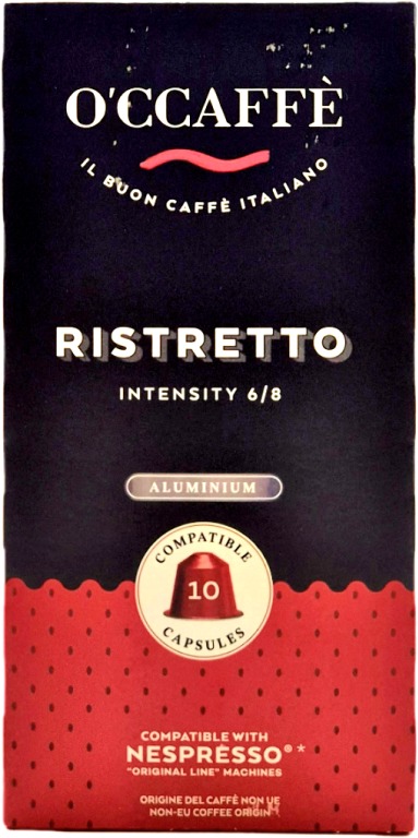 O'Ccaffé Ristretto hliník 10 porcií – kompatibilné s kávovarmi Nespresso®