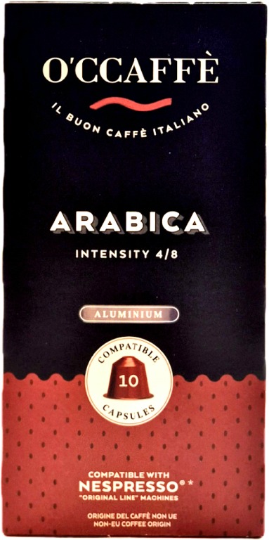 O'Ccaffé Arabica hliník 10 porcií – kompatibilné s kávovarmi Nespresso®