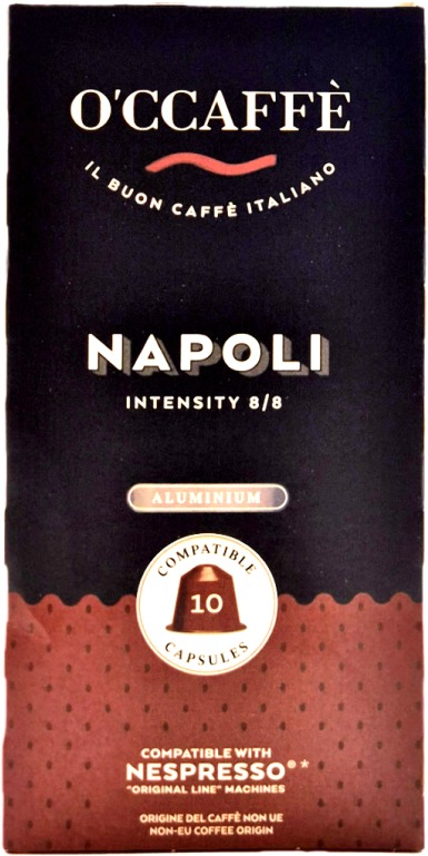 O'Ccaffé Napoli hliník 10 porcií – kompatibilné s kávovarmi Nespresso®