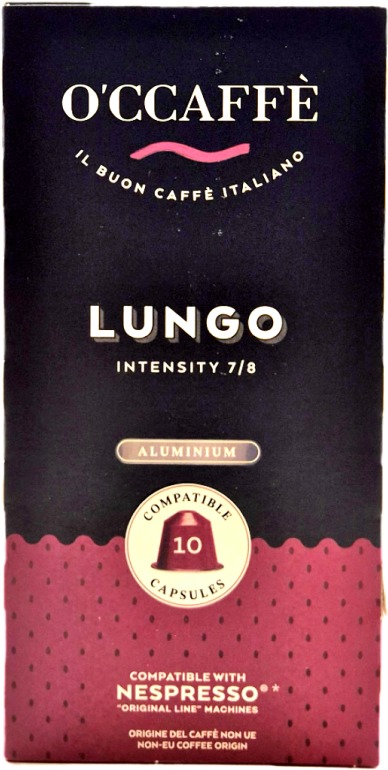 O'Ccaffé Lungo hliník 10 porcií – kompatibilné s kávovarmi Nespresso®