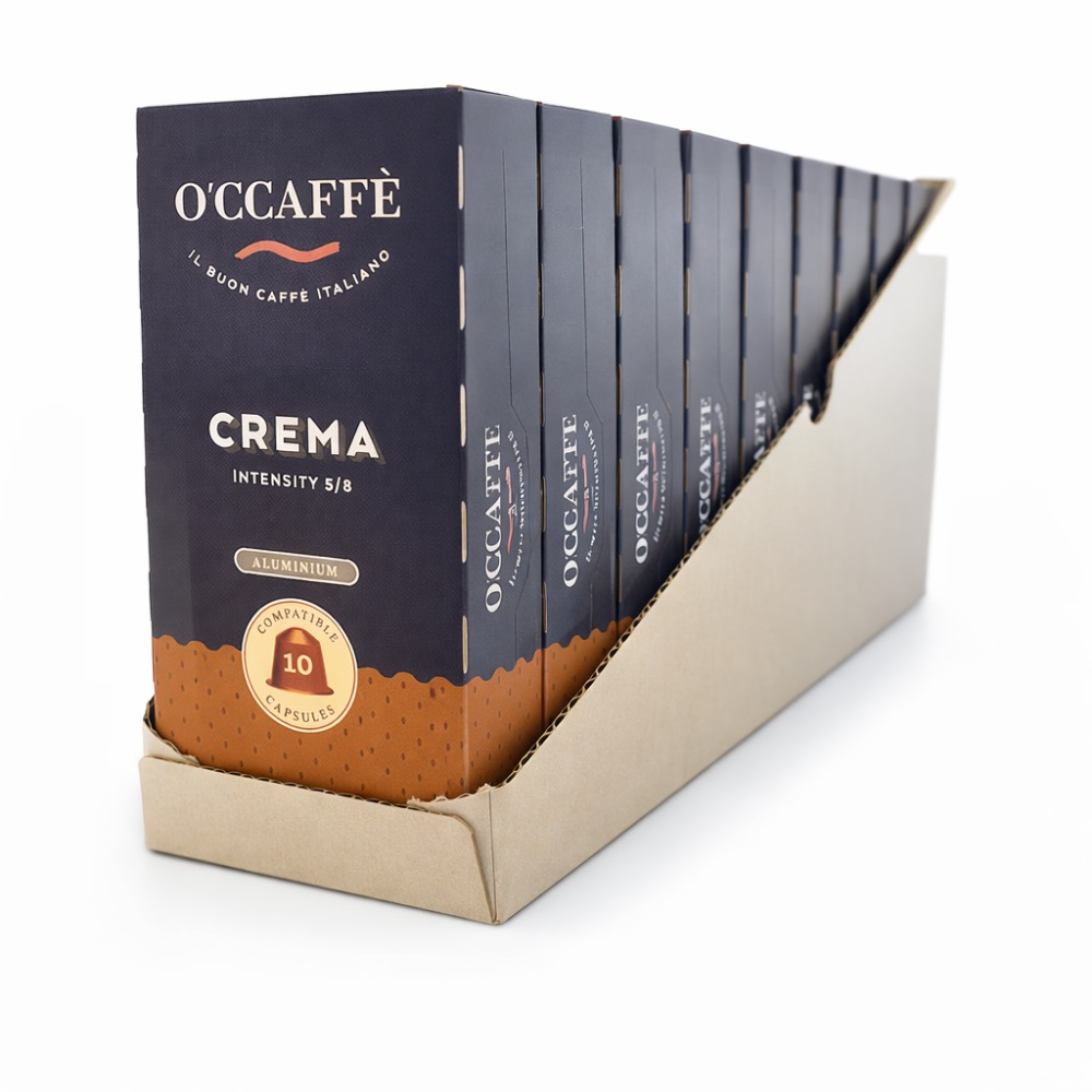 O'Ccaffé Crema hliník 100 porcií – kompatibilné s kávovarmi Nespresso®