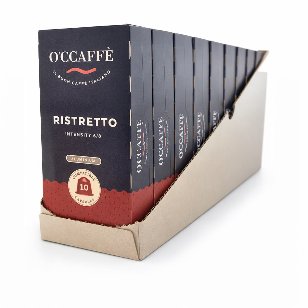 O'Ccaffé Ristretto hliník 100 porcií – kompatibilné s kávovarmi Nespresso®