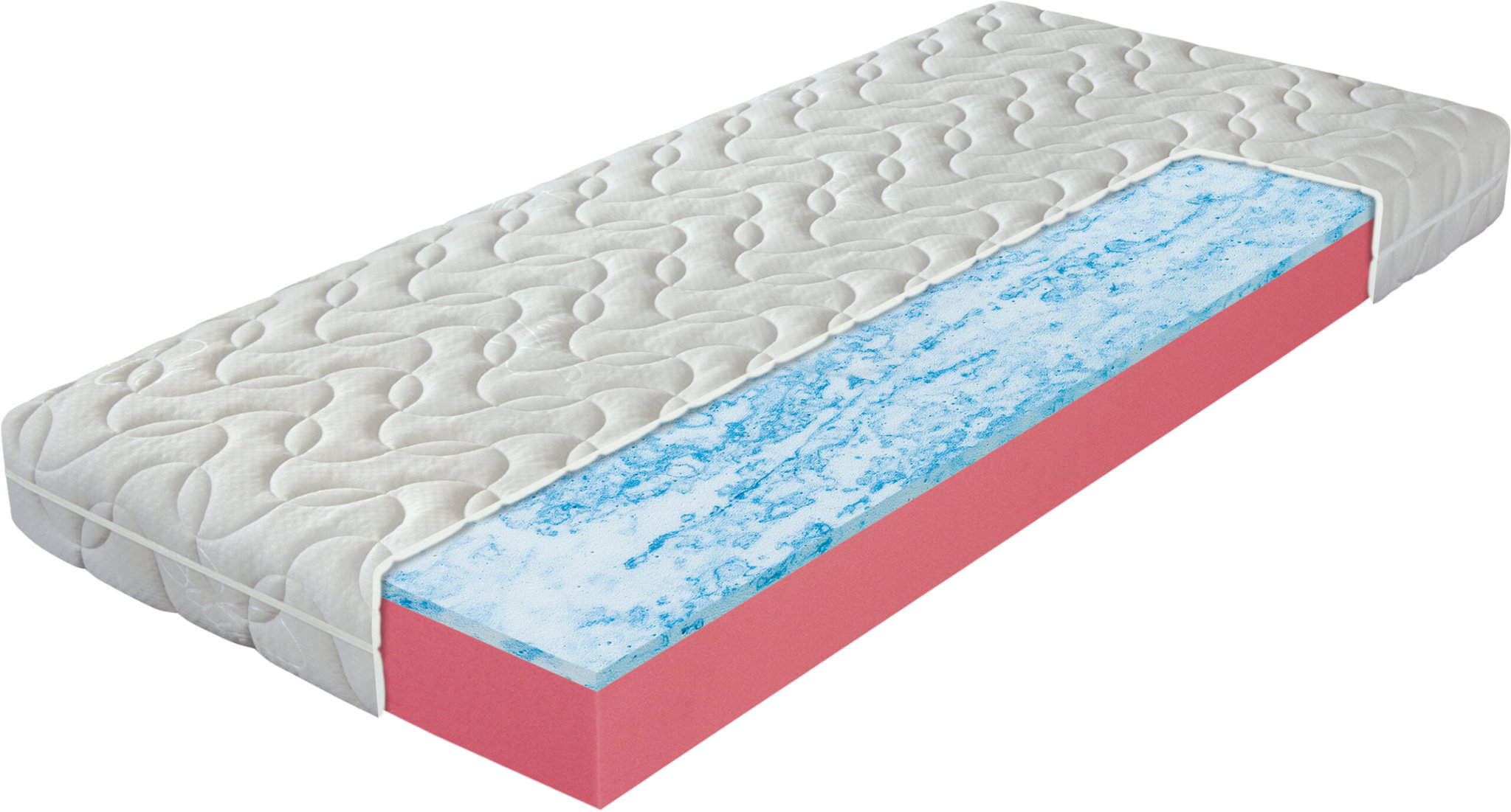 Pala Airgel Stone Antialergic, tuhý matrac s vyššou nosnosťou do 150 kg, 140 × 200 cm