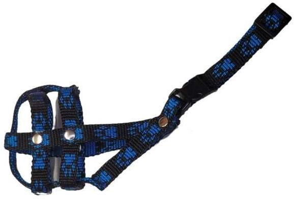 Palkar Nylonový náhubok pre psov veľ. 0,5 14 cm × 4 cm čierno-modrý