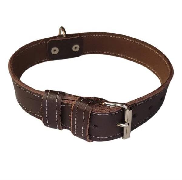 Palkar Obojok z kože hladenice pre psov 75 cm × 30 mm hnedý