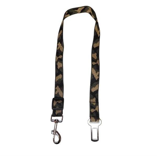 Palkar bezpečnostný pás do auta pre veľké psy 65 cm × 25 mm, maskáčový