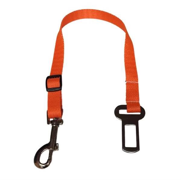 Palkar bezpečnostný pás do auta pre malé psy 50 cm × 16 mm, oranžový