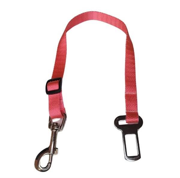 Palkar bezpečnostný pás do auta pre malé psy 50 cm × 16 mm, ružový