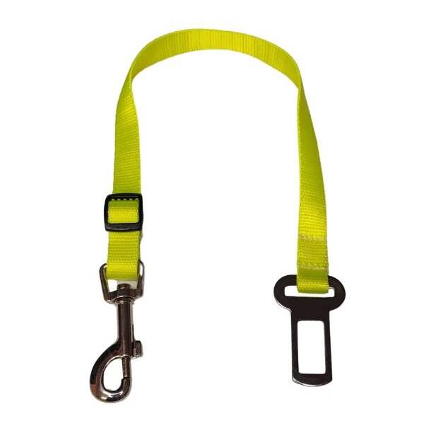Palkar bezpečnostný pás do auta pre malé psy 50 cm × 16 mm, neónový