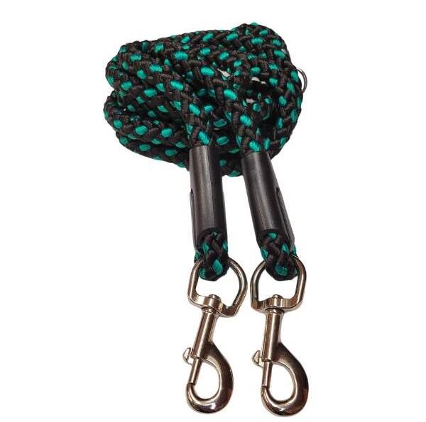 Palkar prepínacie vodidlo pre psov 250 cm × 10 mm čierno-zelené