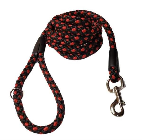 Palkar vodidlo pre psov 3 m × 14 mm čierno-červené
