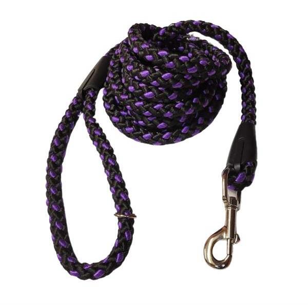 Palkar vodidlo pre psov 3 m × 14 mm čierno-fialové