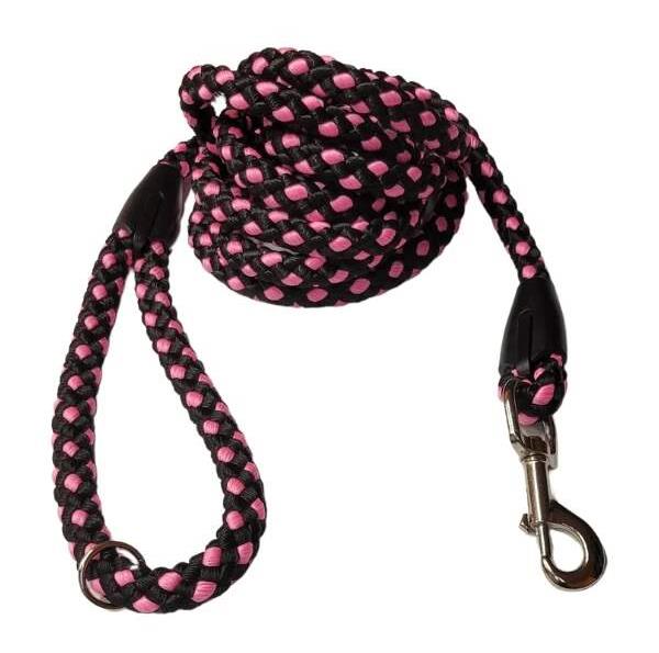 Palkar vodidlo pre psov 3 m × 14 mm čierno-ružové