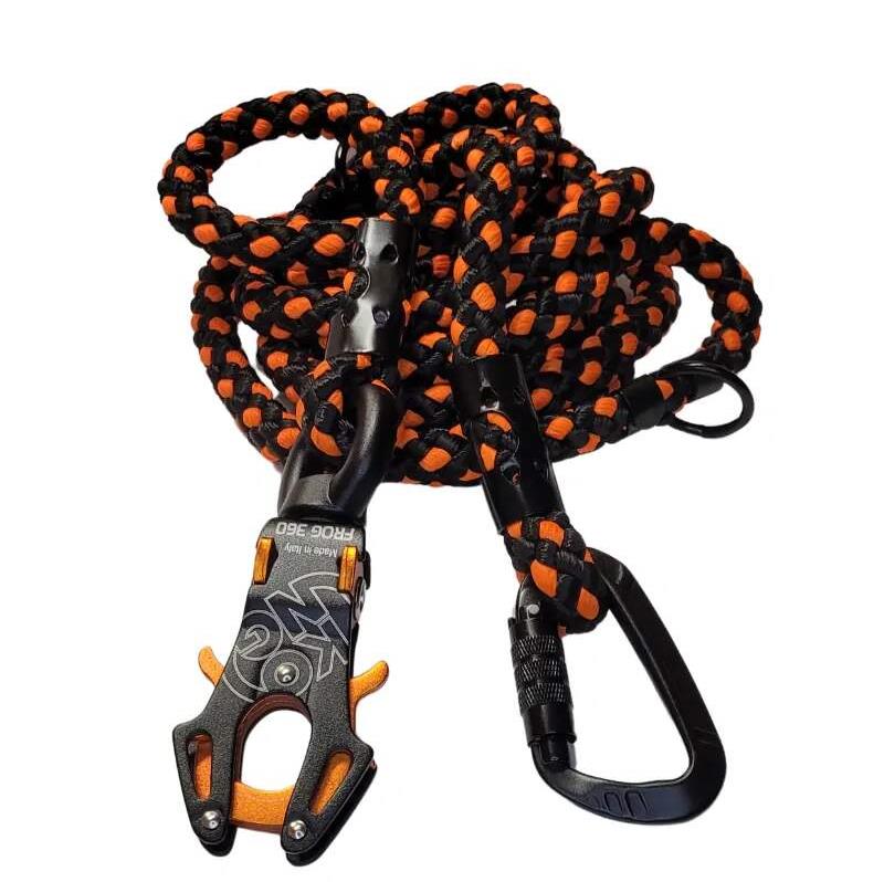 Palkar KONG prepínacie vodidlo pre psov 300 cm × 14 mm čierno-oranžové