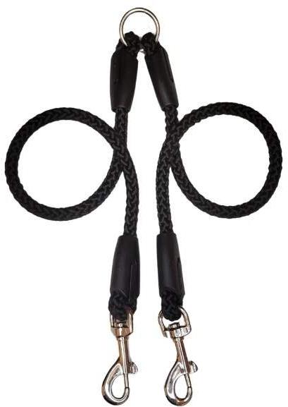 Palkar Vodidlo rozdvojka pre psy 40 cm × 8 mm čierne