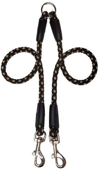 Palkar Vodidlo rozdvojka pre psy 40 cm × 8 mm čierno-béžové