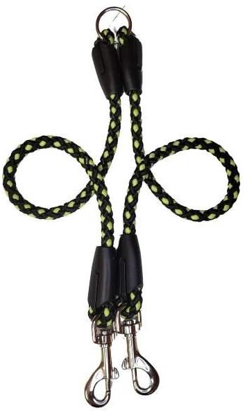 Palkar Vodidlo rozdvojka pre psy 40 cm × 8 mm čierno-fosforové