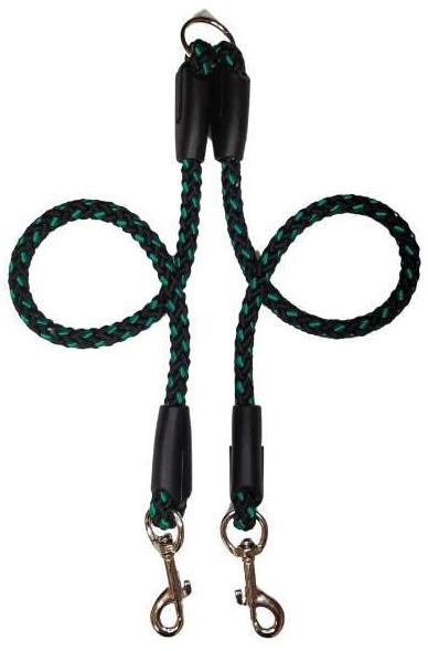 Palkar Vodidlo rozdvojka pre psy 40 cm × 8 mm čierno-zelené