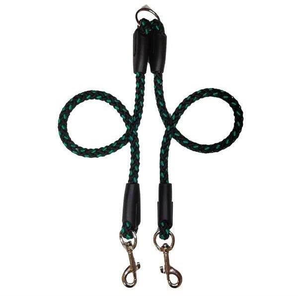 Palkar Vodidlo rozdvojka pre psy 50 cm × 14 mm čierno-zelené