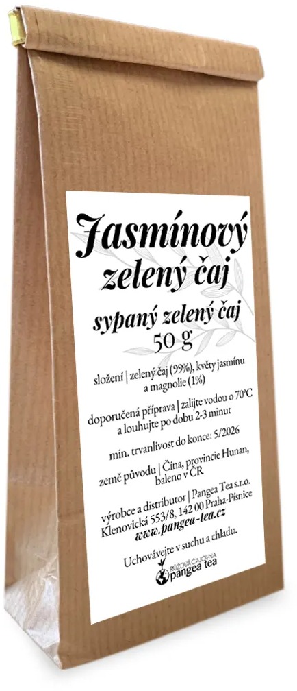 Pangea Tea zelený sypaný čaj Jazmínový, 50 g