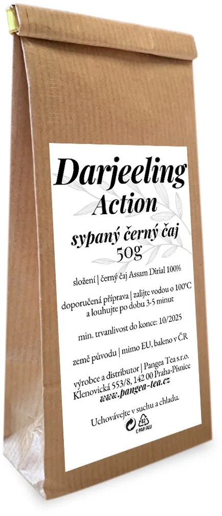 Pangea Tea čierny sypaný čaj Darjeeling Action 50 g
