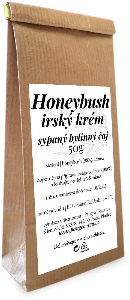 Pangea Tea sypaný čaj Honeybush írsky krém 50 g