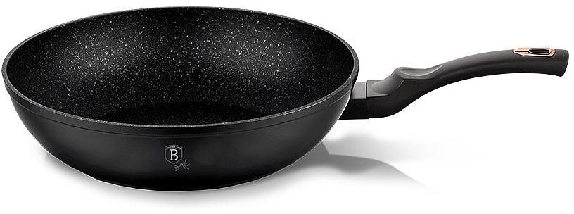 BERLINGERHAUS Panvica Wok s mramorovým povrchom 30 cm Black Rose Collection