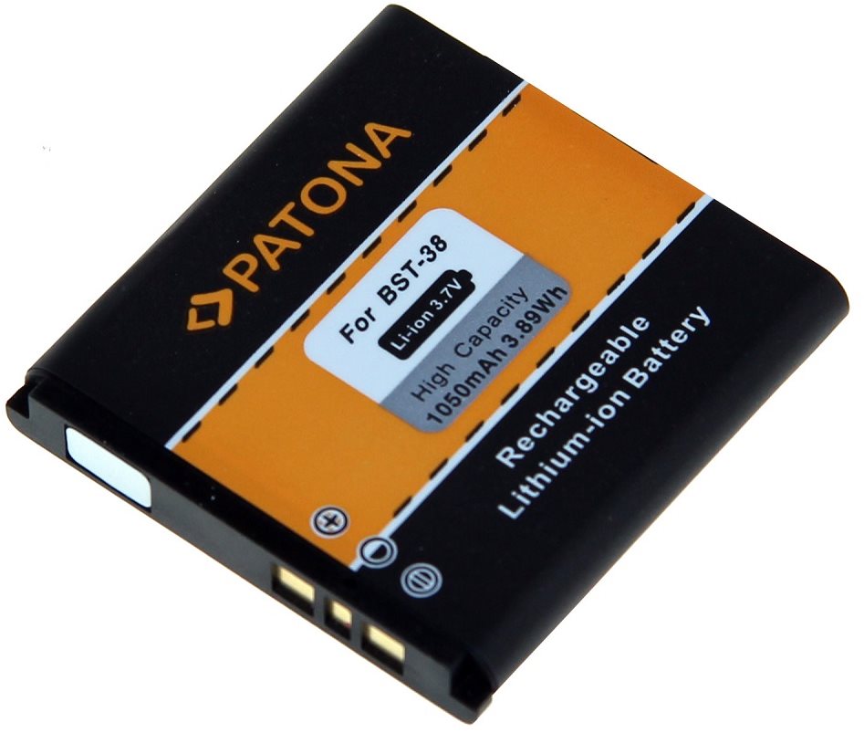 PATONA pre Sony Ericsson BST-38 1050 mAh 3,8 V Li-Ion
