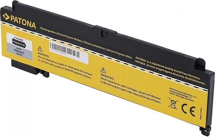 Patona pre LENOVO Thinkpad T460S/T470S 2000 mAh Li-Pol 11,4 V 01AV405