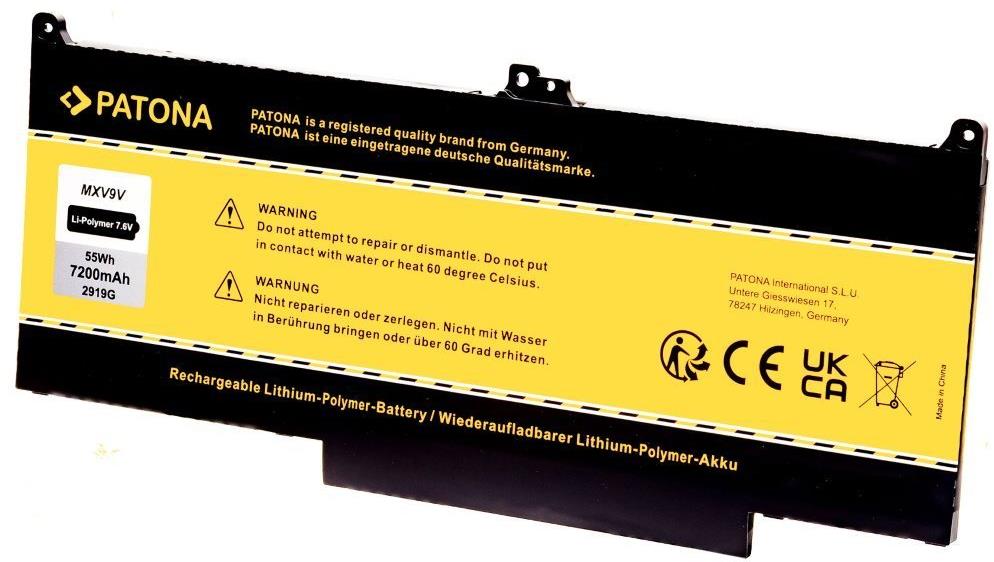 PATONA pre Dell Latitude 13 5300/7300 7200 mAh