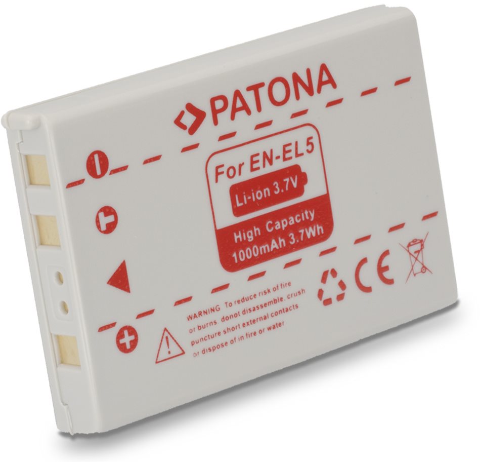PATONA pre Nikon EN-EL5 1000 mAh Li-Ion