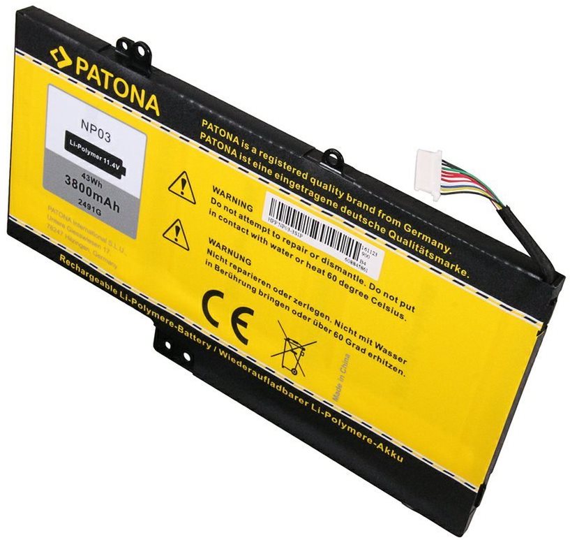PATONA pre ntb HP Pavilion 13 3800 mAh Li-Pol 11, 4 V NP03XL