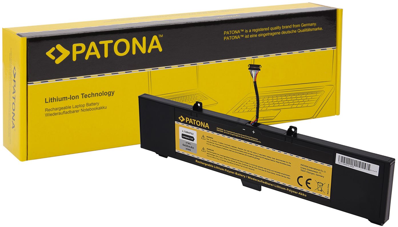 PATONA pre ntb LENOVO Y50-70 6400 mAh Li-Pol 7,4 V, L13M4P02, L13N4P01