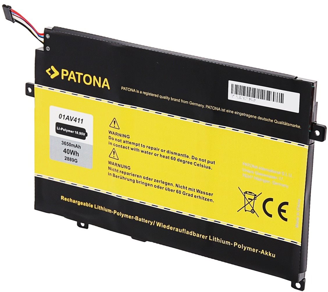 Patona pre Lenovo Thinkpad E470/E475 3650 mAh Li-Pol 10,95 V 01AV411