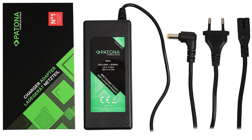 PATONA k ntb 19 V/4,74 A 90 W/konektor 5,5 × 1,7 mm