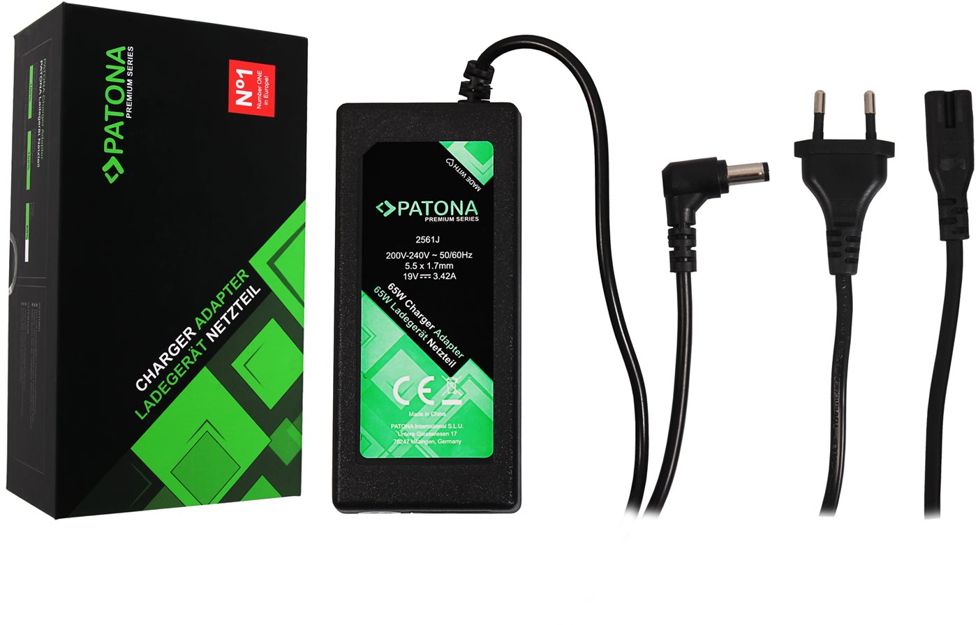 PATONA k ntb 19 V/3,42 A 65 W/konektor 5,5 × 1,7 mm