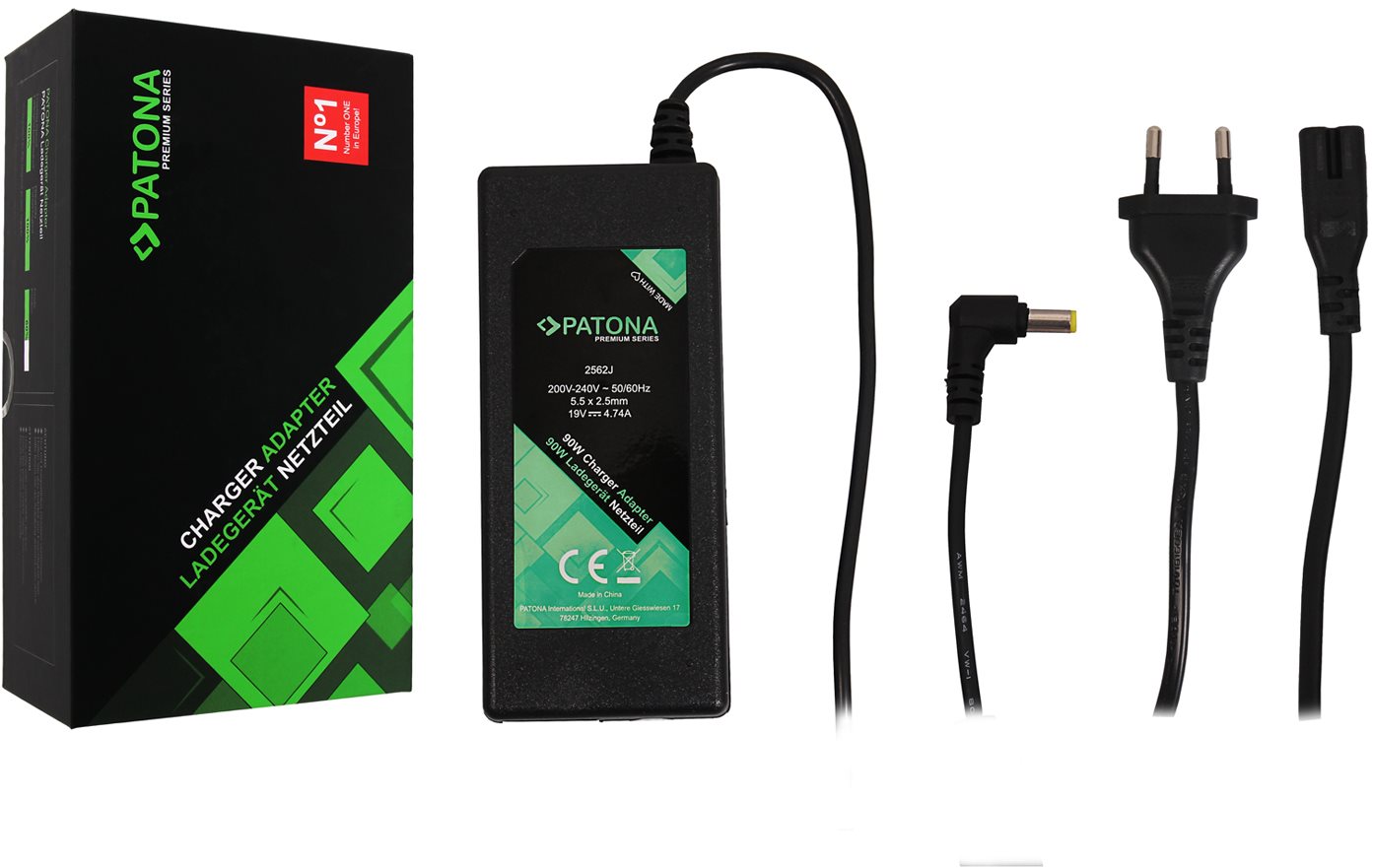 PATONA k ntb 19 V/4,74 A 90 W/konektor 5,5 × 2,5 mm
