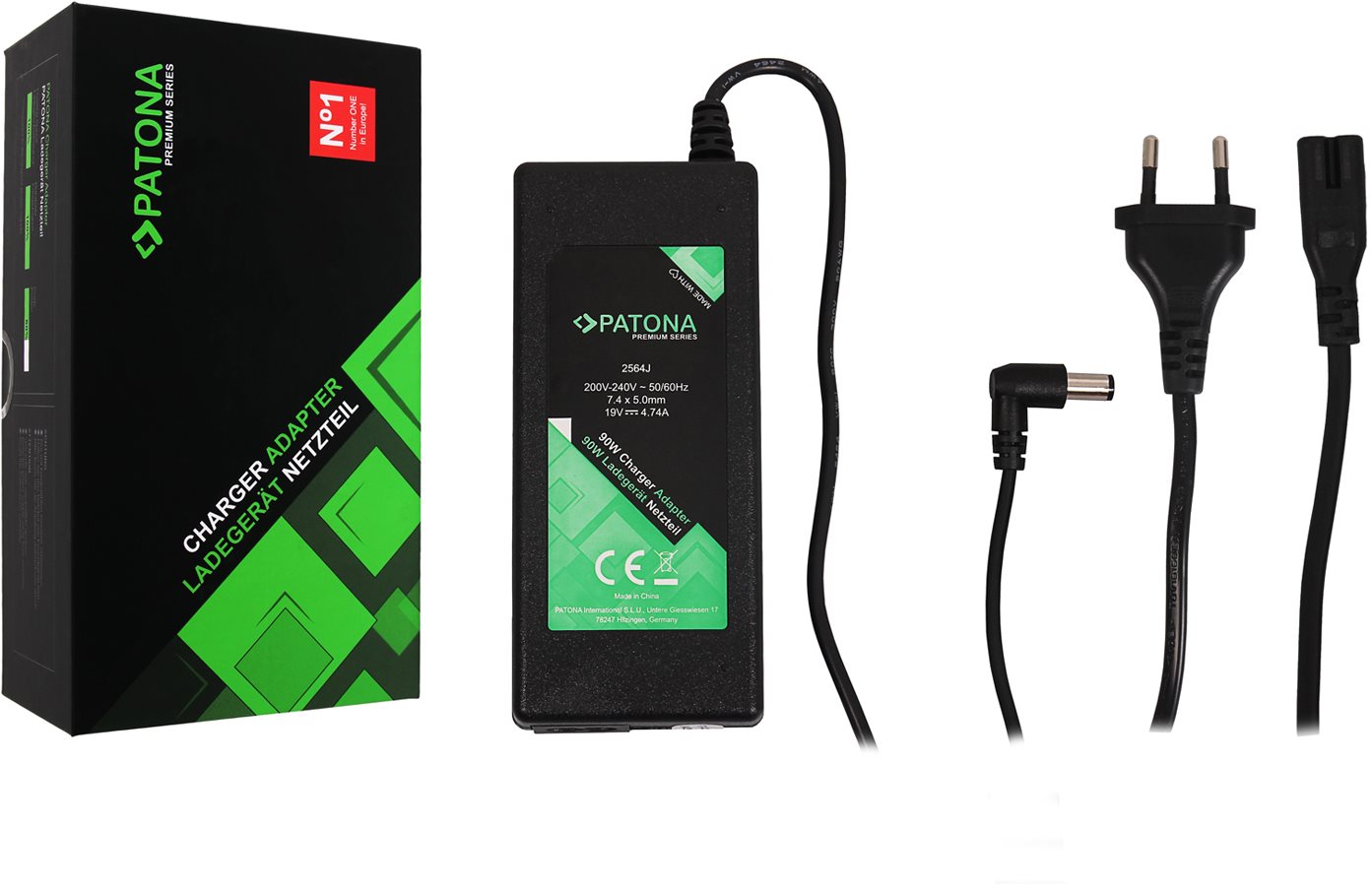 PATONA k ntb 19 V/4,74 A 90 W/konektor 7,4 × 5 mm + pin