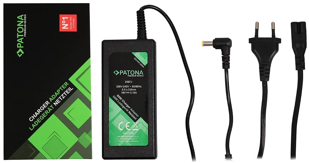 PATONA k ntb 19 V/3,15 A 60 W/konektor 5,5 × 3 mm + pin