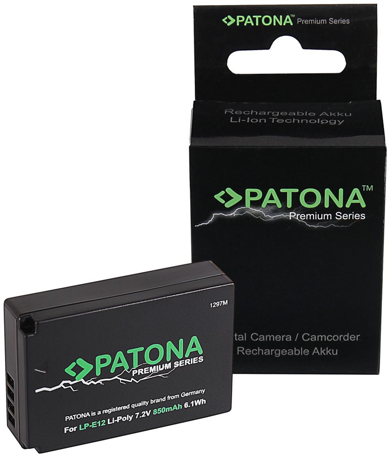 PATONA do Canon LP-E12 850 mAh Li-Ion PREMIUM