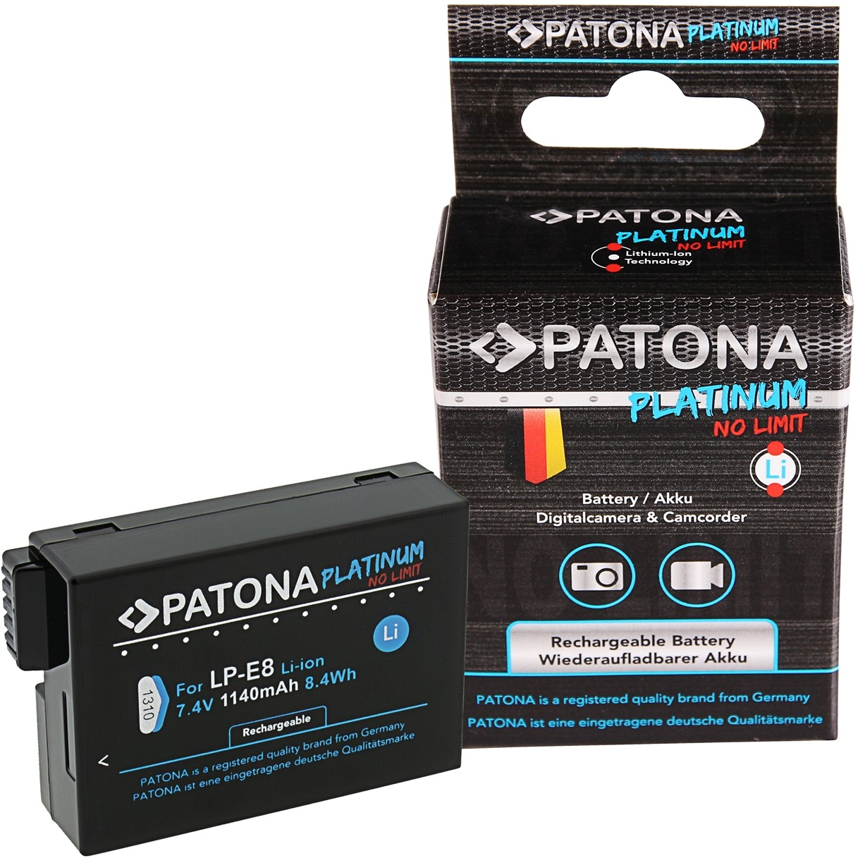 PATONA pre Canon LP-E8/LP-E8+ 1300 mAh Li-Ion Platinum