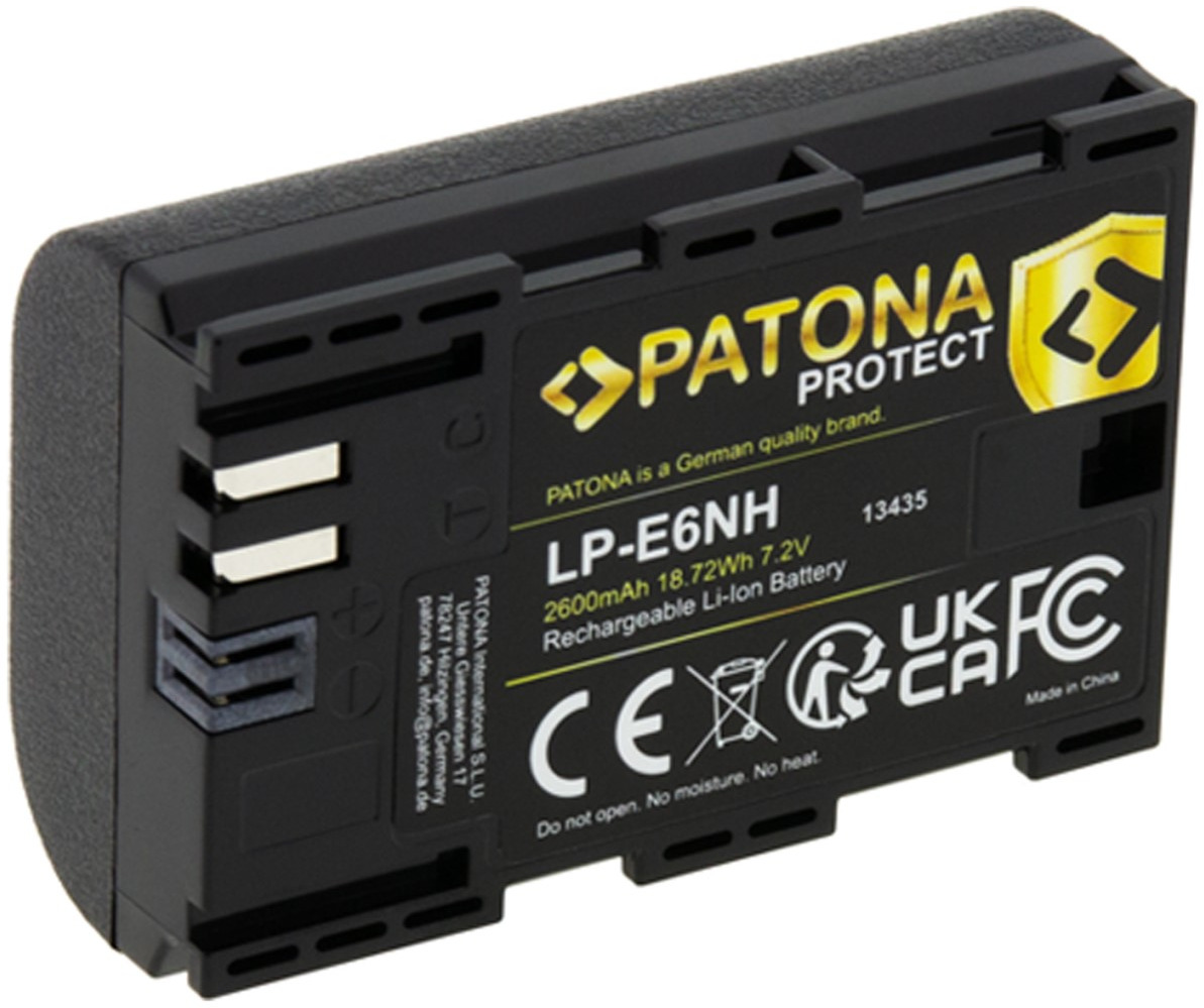 PATONA pre Canon LP-E6NH 2600mAh Li-Ion Protect EOS R5/R6