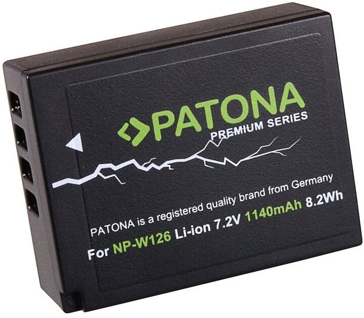 PATONA pre Fuji NP-W126 1140 mAh Li-Ion Premium