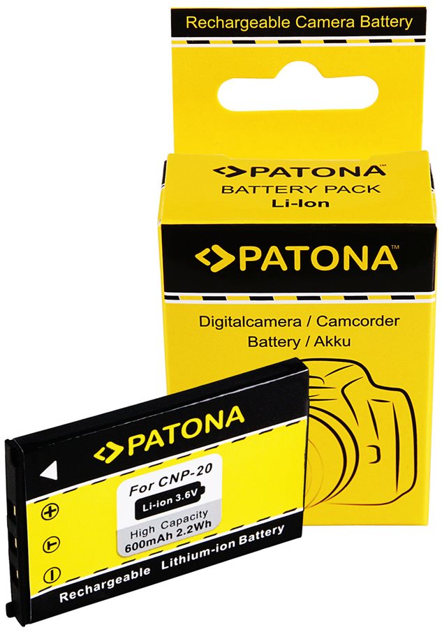 PATONA do Casio NP-20 600 mAh Li-lon